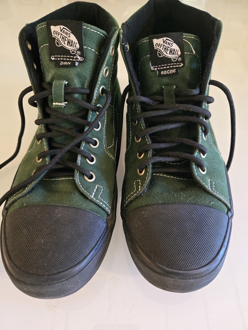 Vans Men's High-Top Canvas Sneakers Forest Green with Black SoleVans Sk8-Hi BMX - Picture 6 of 7